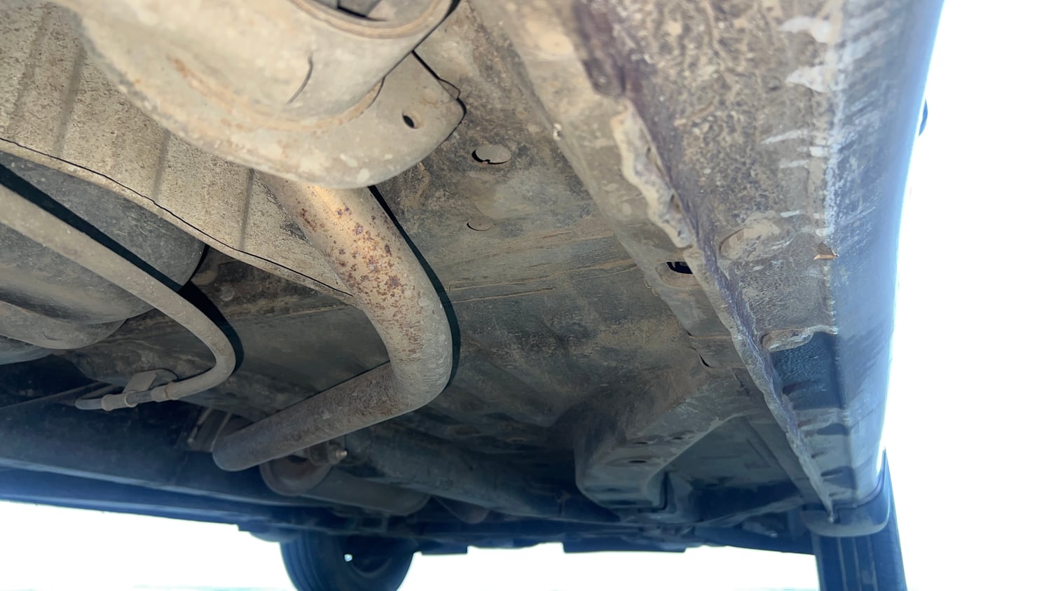 Used 2014 Honda Amaze 1.2 S AT i-VTEC Petrol Automatic extra REAR RIGHT UNDERBODY VIEW