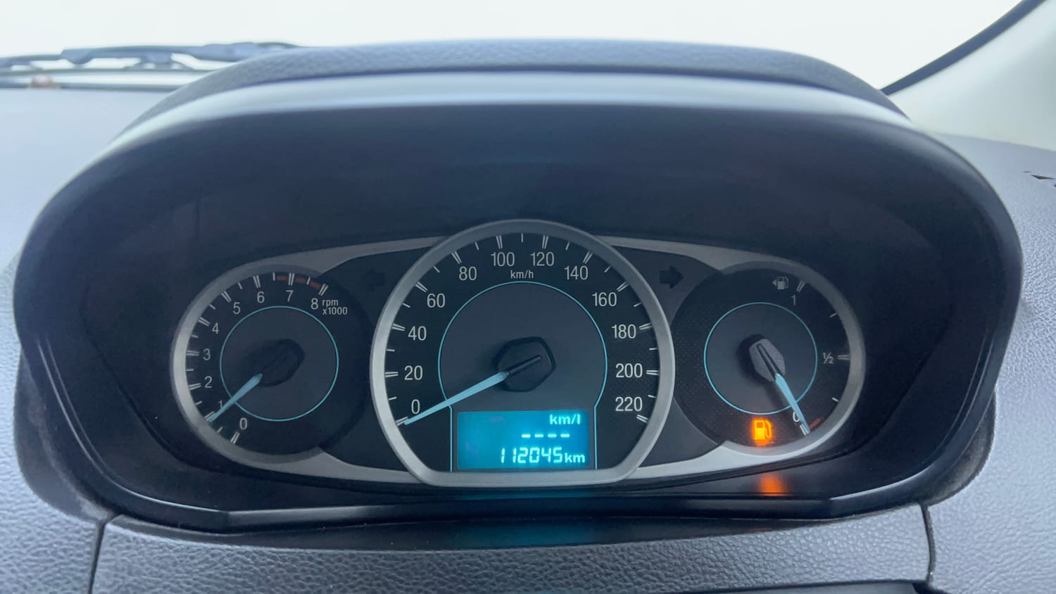Used 2016 Ford Figo Titanium Plus 1.2 Ti-VCT Petrol Manual interior CLUSTERMETER VIEW