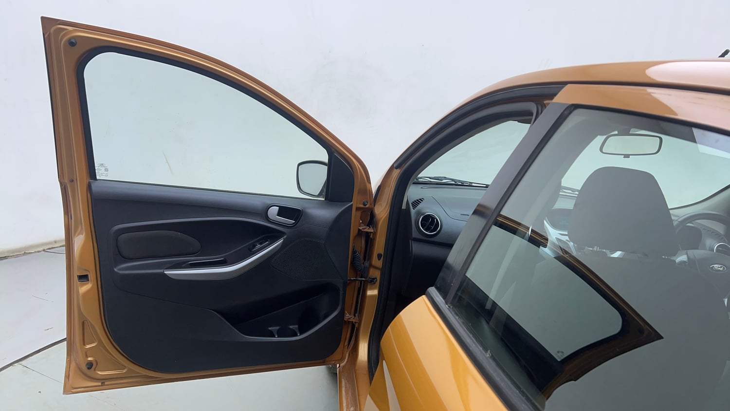 Used 2016 Ford Figo Titanium Plus 1.2 Ti-VCT Petrol Manual interior LEFT FRONT DOOR OPEN VIEW