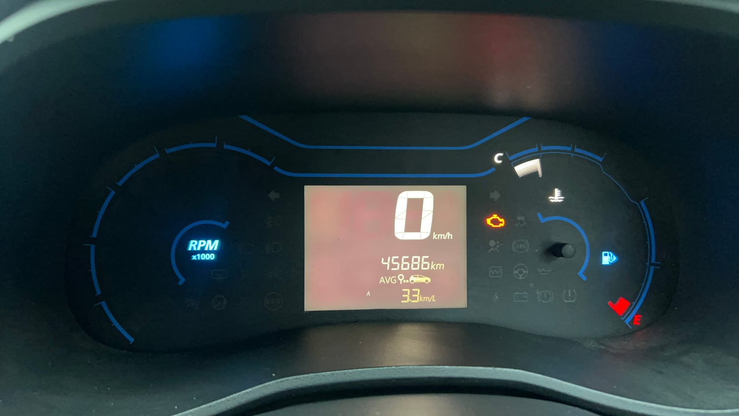 Used 2020 Renault Kwid 1.0 RXT Opt Petrol Manual interior CLUSTERMETER VIEW
