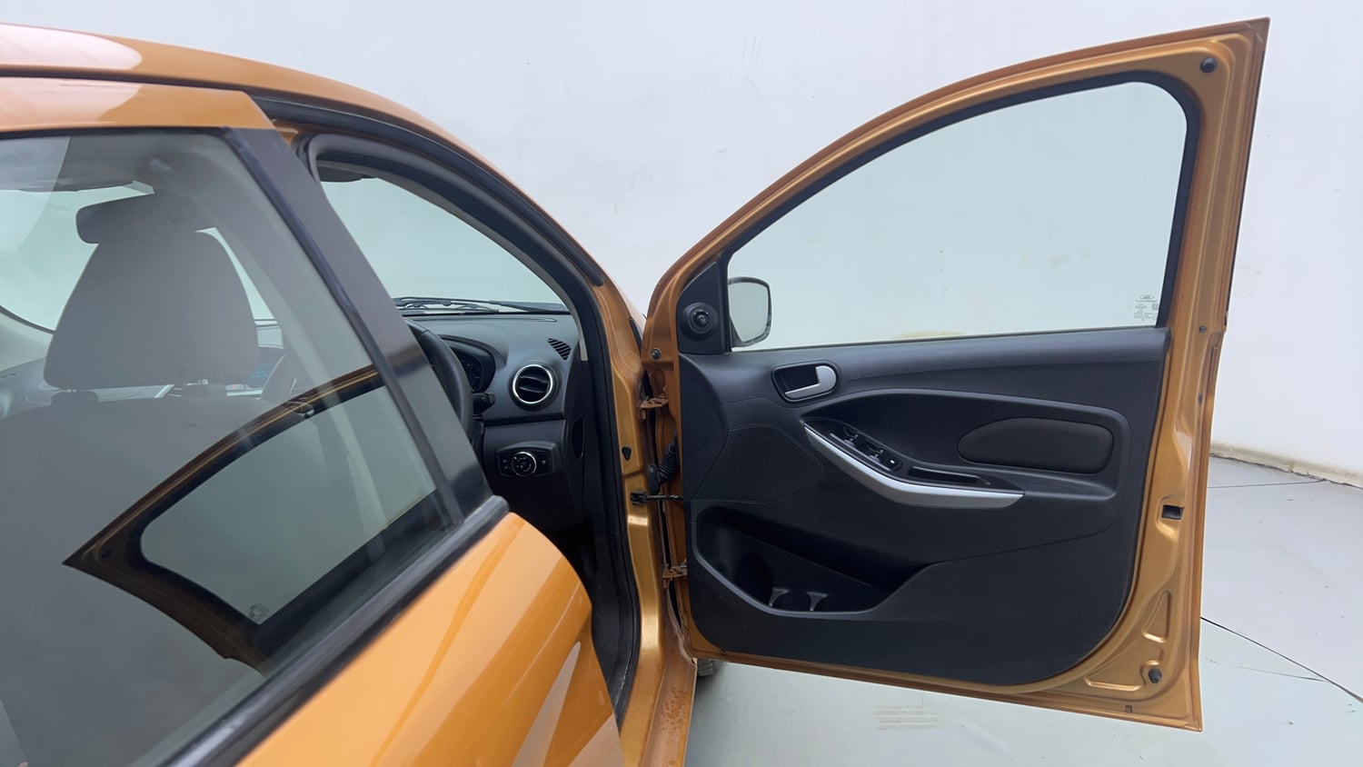 Used 2016 Ford Figo Titanium Plus 1.2 Ti-VCT Petrol Manual interior RIGHT FRONT DOOR OPEN VIEW