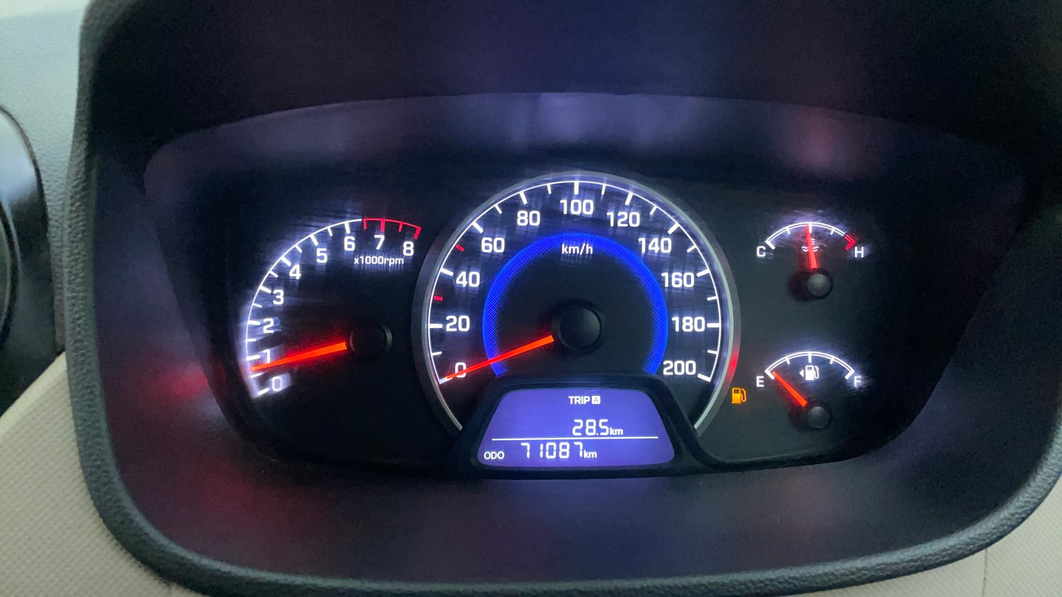 Used 2018 Hyundai Grand i10 Magna 1.2 Kappa VTVT Petrol Manual interior CLUSTERMETER VIEW
