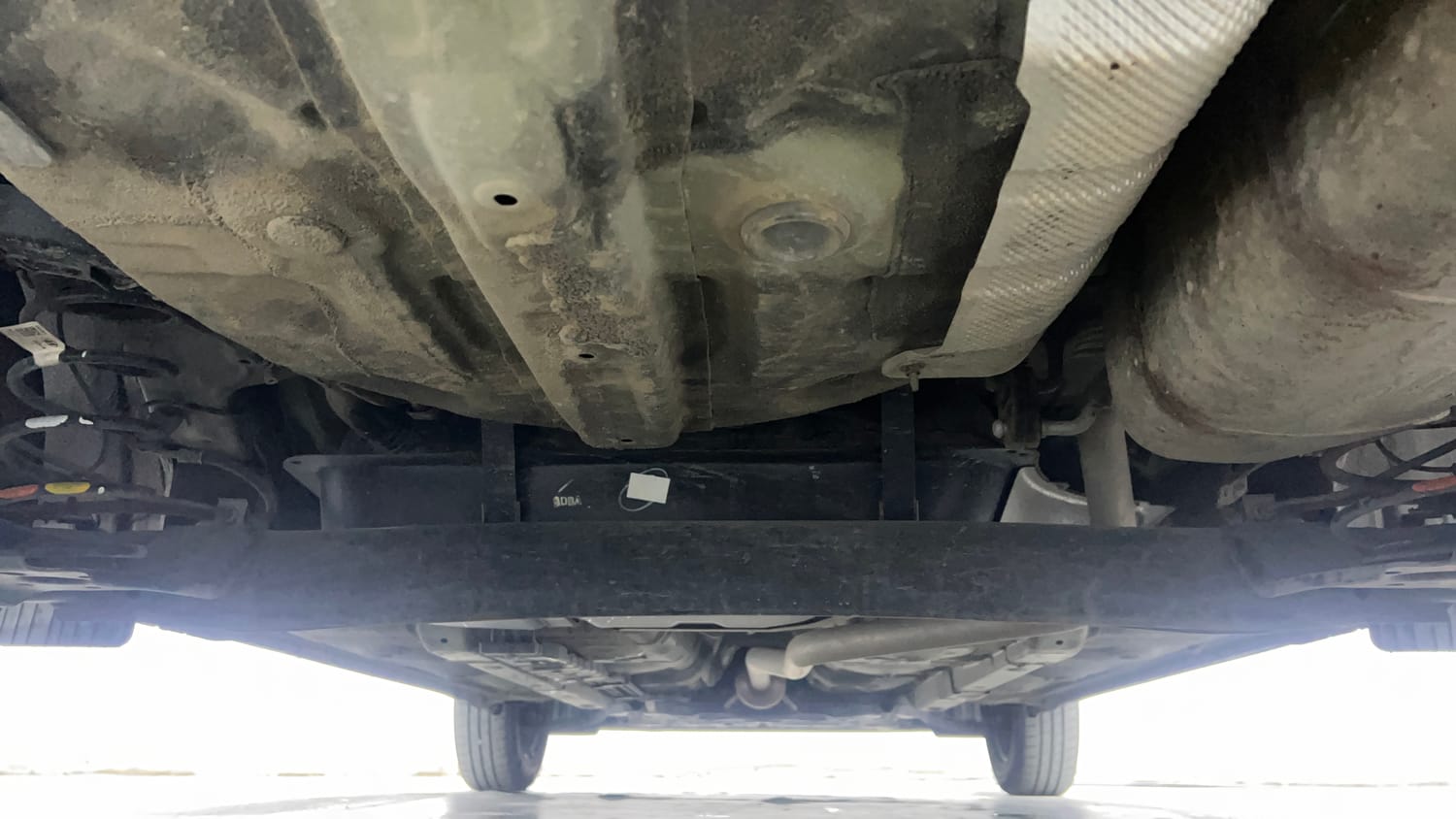 Used 2023 Hyundai Grand i10 Nios Era 1.2 Kappa VTVT Petrol Manual extra REAR UNDERBODY VIEW (TAKEN FROM REAR)