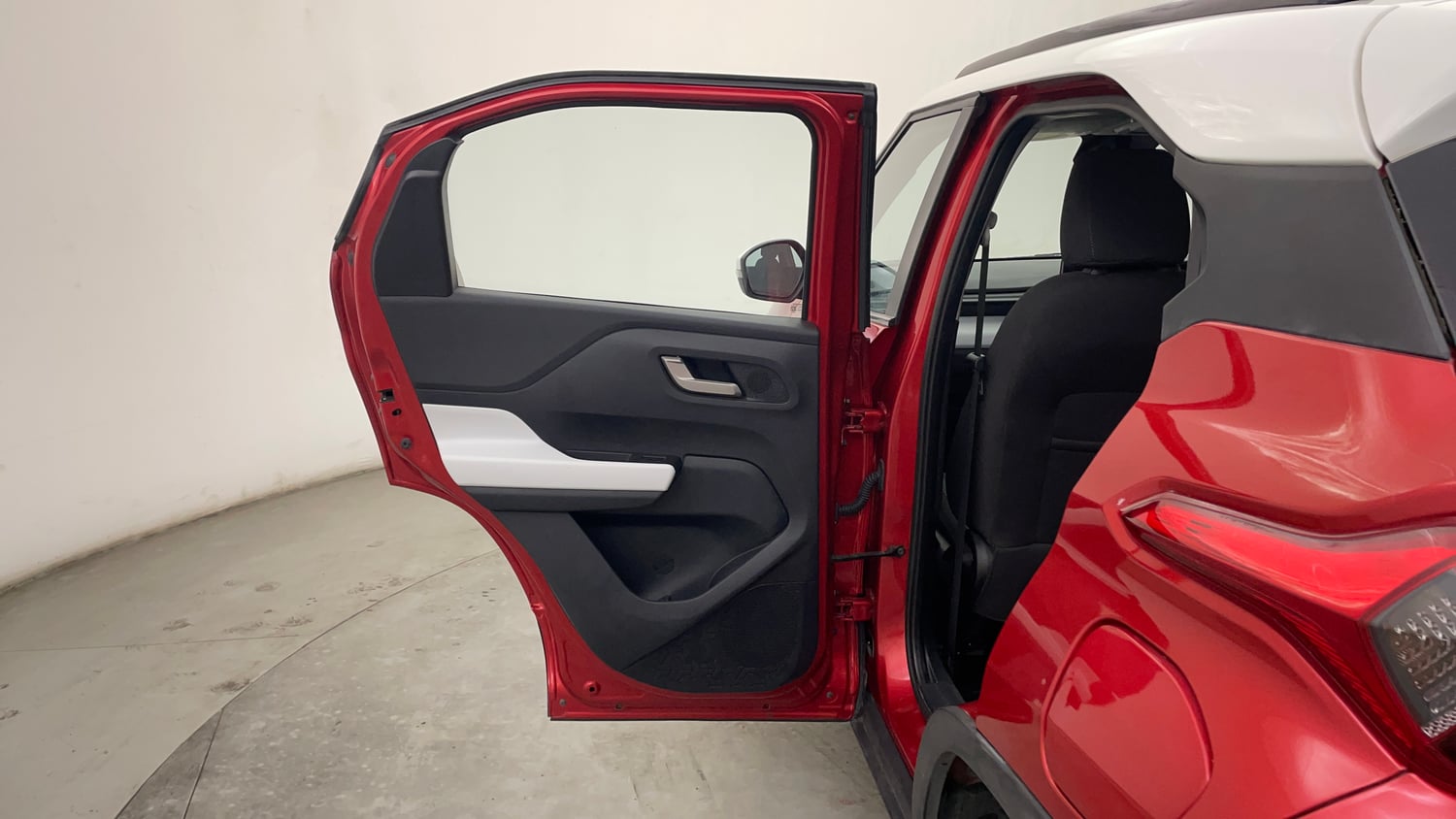 Used 2023 Tata Punch Creative Dual Tone AMT Sunroof Petrol Automatic interior LEFT REAR DOOR OPEN VIEW