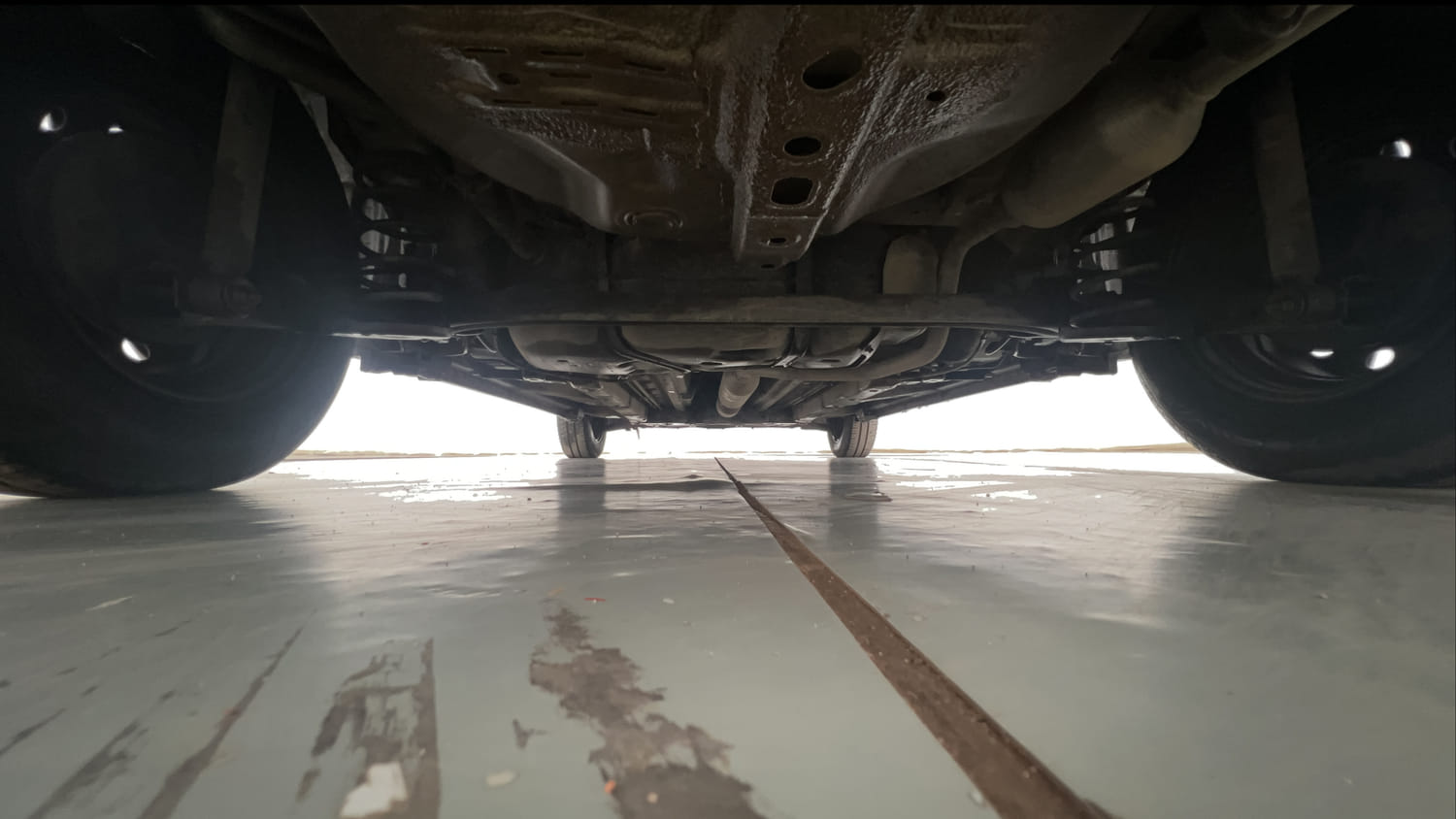 Used 2015 Maruti Suzuki Swift Dzire VXI Petrol Manual extra REAR UNDERBODY VIEW (TAKEN FROM REAR)