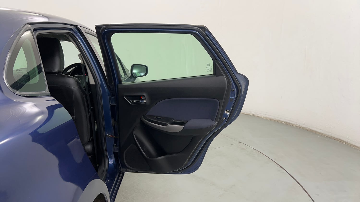 Used 2019 Maruti Suzuki Baleno Delta Petrol Manual interior RIGHT REAR DOOR OPEN VIEW