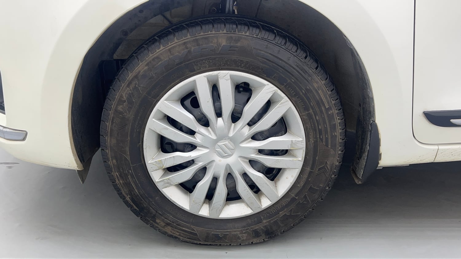 Used 2019 Maruti Suzuki Dzire VXi Petrol Manual tyres LEFT FRONT TYRE RIM VIEW
