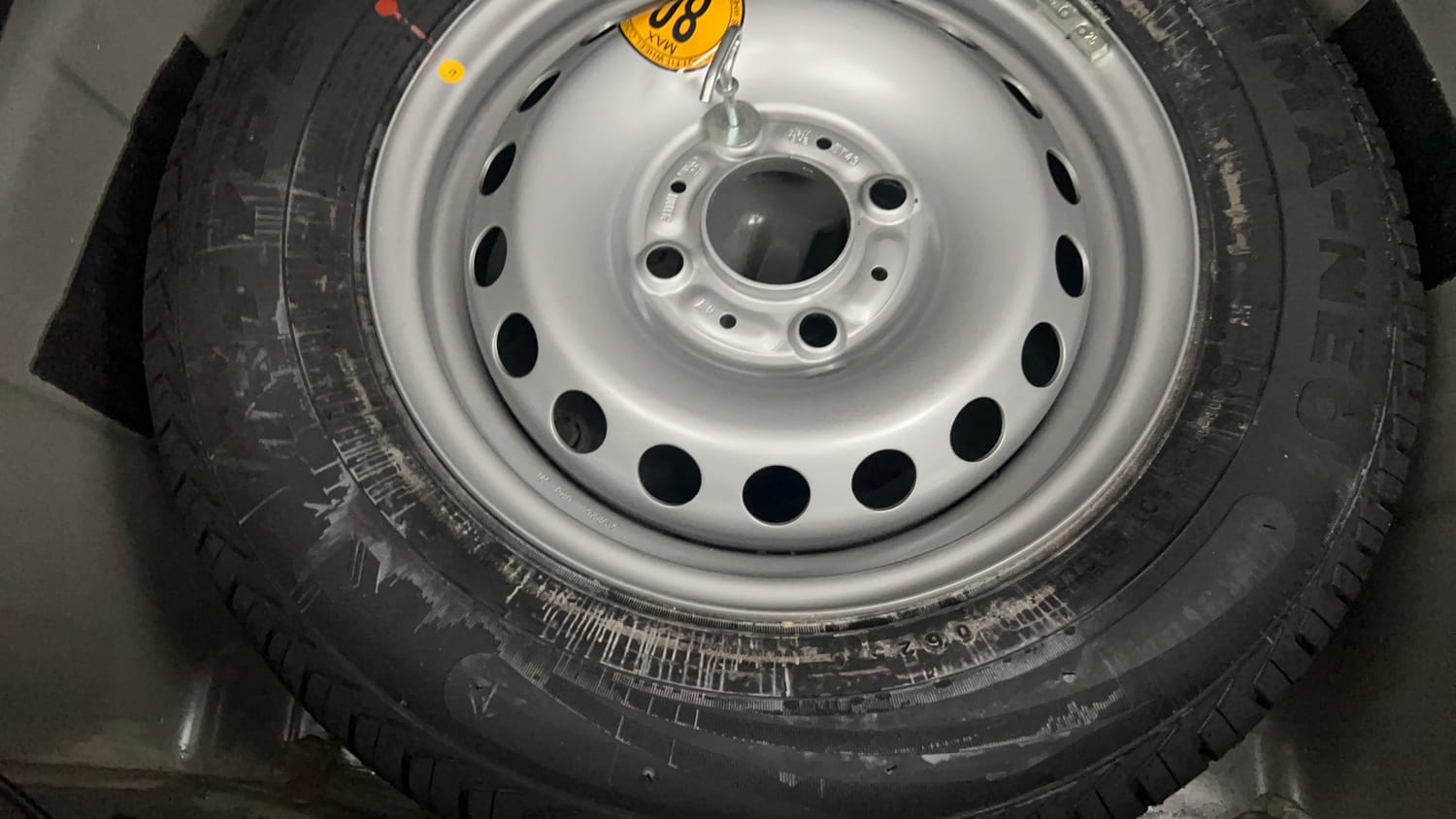 Used 2025 Tata Tiago XZ Plus Petrol Manual tyres SPARE TYRE VIEW