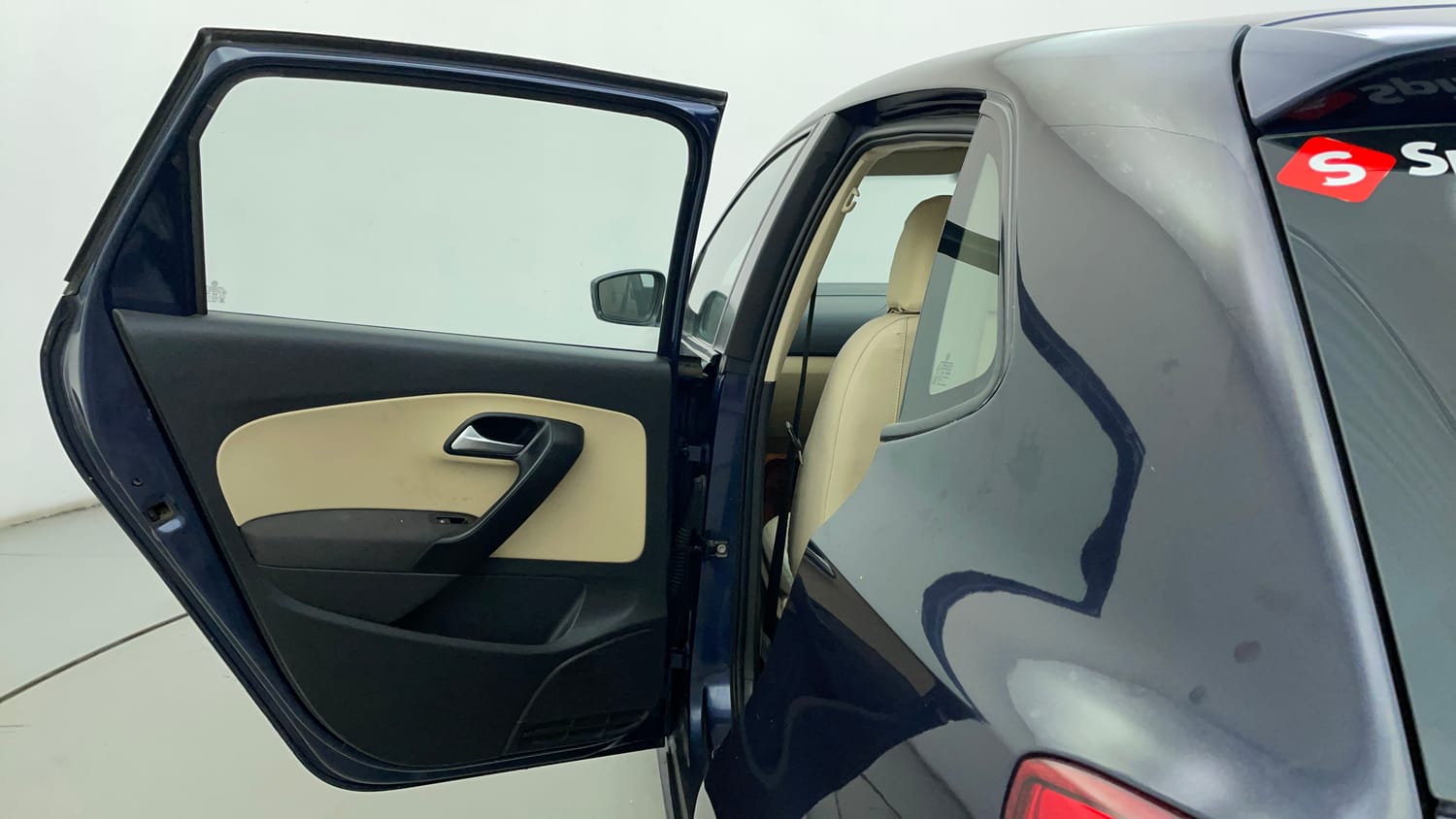Used 2014 Volkswagen Polo Highline1.2L (P) Petrol Manual interior LEFT REAR DOOR OPEN VIEW