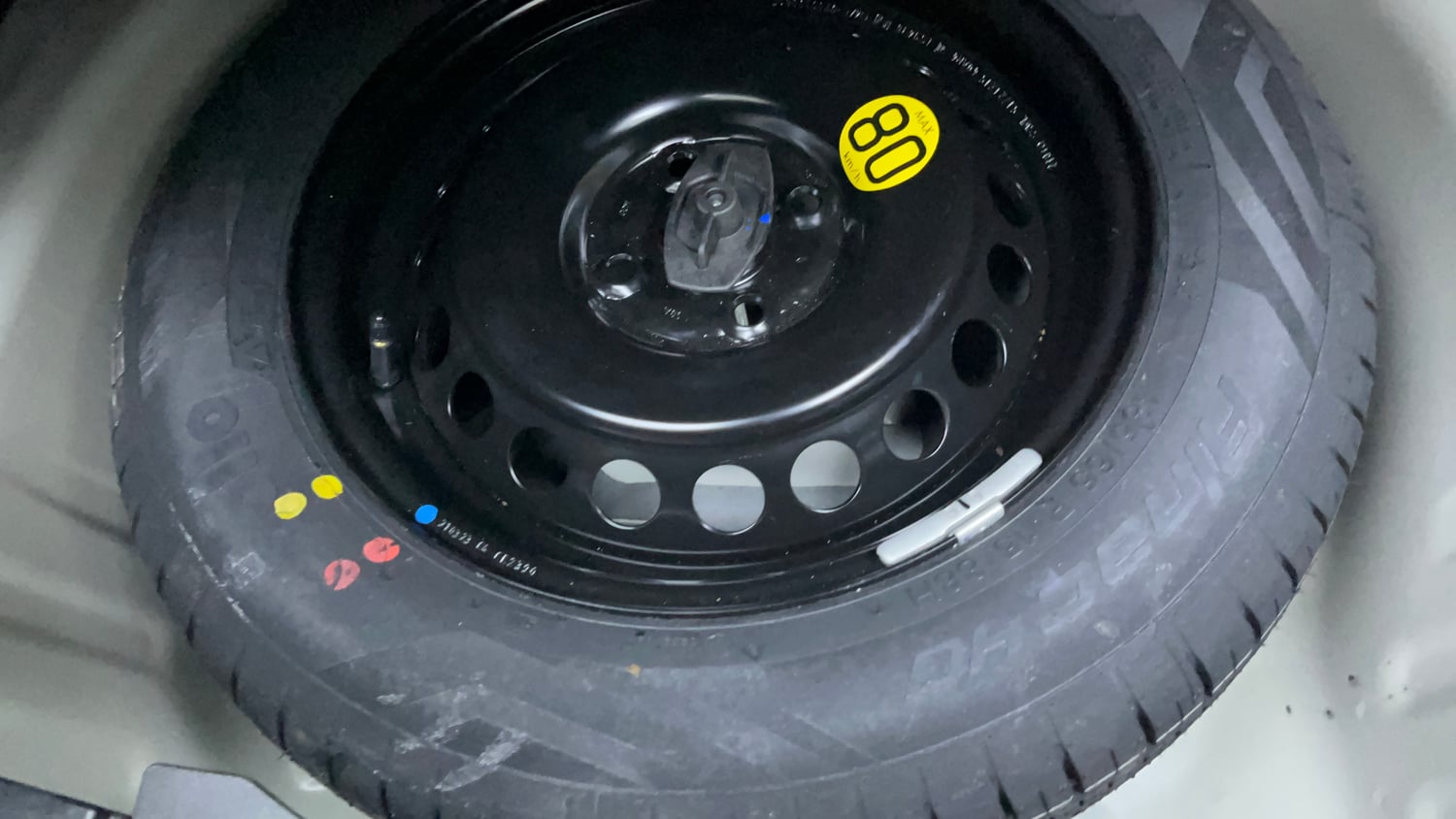 Used 2023 Maruti Suzuki Baleno Alpha AGS Petrol Automatic tyres SPARE TYRE VIEW