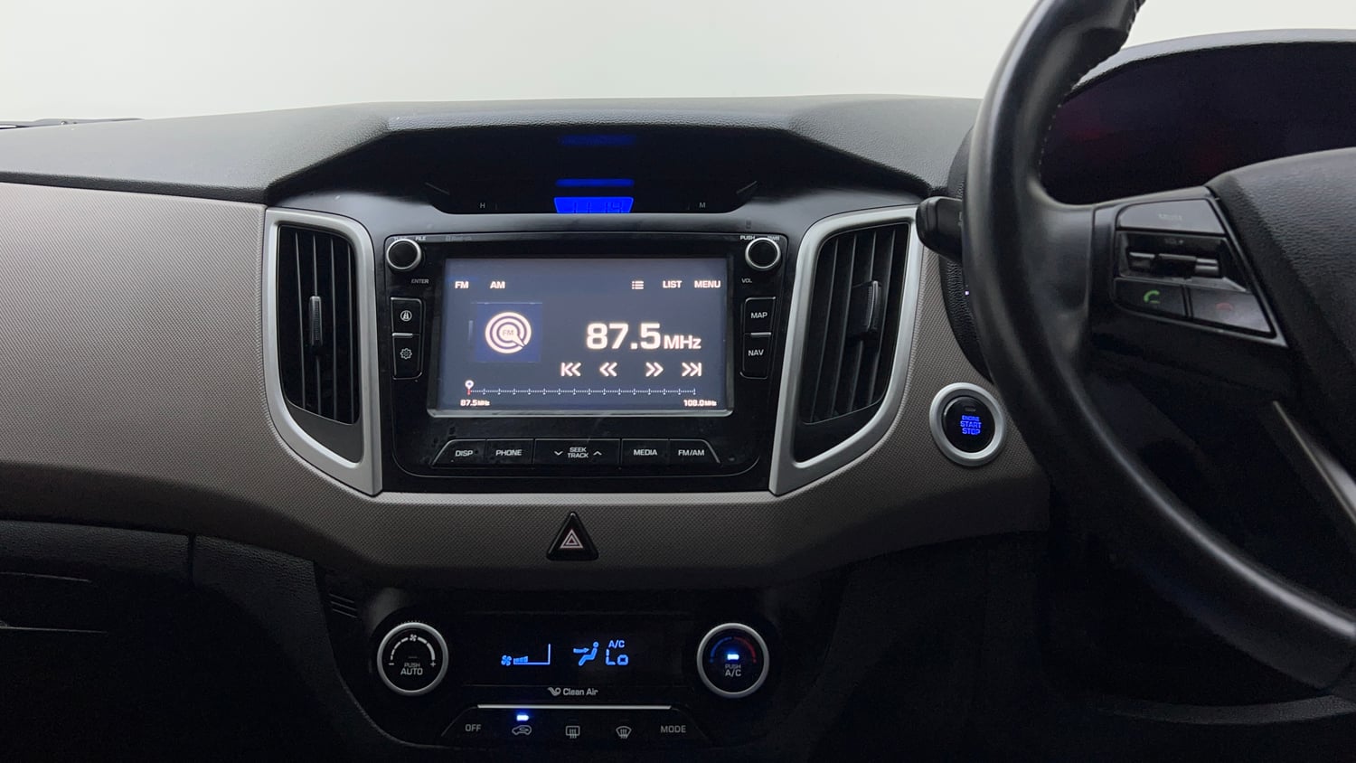 Used 2017 Hyundai Creta 1.6 SX Plus AT Petrol Petrol Automatic interior MUSIC SYSTEM & AC CONTROL VIEW