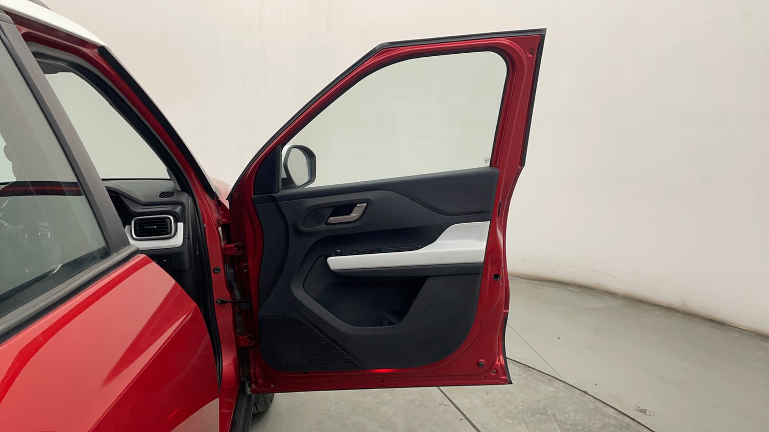 Used 2023 Tata Punch Creative Dual Tone AMT Sunroof Petrol Automatic interior RIGHT FRONT DOOR OPEN VIEW