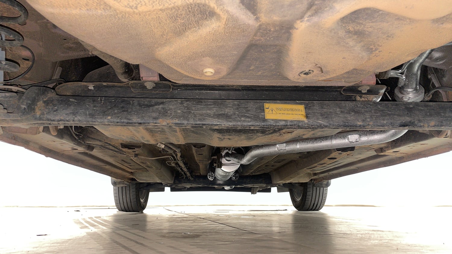 Used 2023 Tata Punch Creative Dual Tone AMT Sunroof Petrol Automatic extra REAR UNDERBODY VIEW (TAKEN FROM REAR)