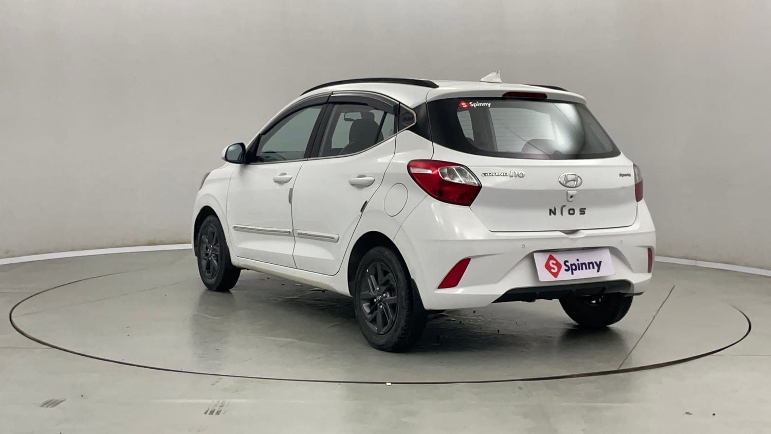 Used 2020 Hyundai Grand i10 Nios Sportz 1.2 Kappa VTVT Petrol Manual exterior LEFT REAR CORNER VIEW
