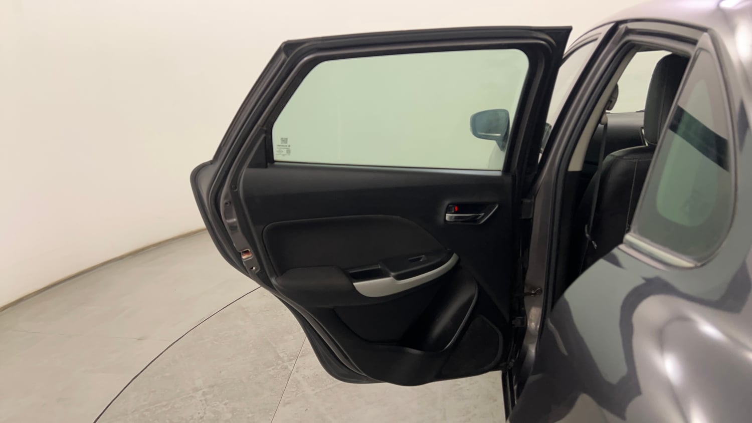 Used 2017 Maruti Suzuki Baleno Zeta 1.2 Petrol Manual interior LEFT REAR DOOR OPEN VIEW