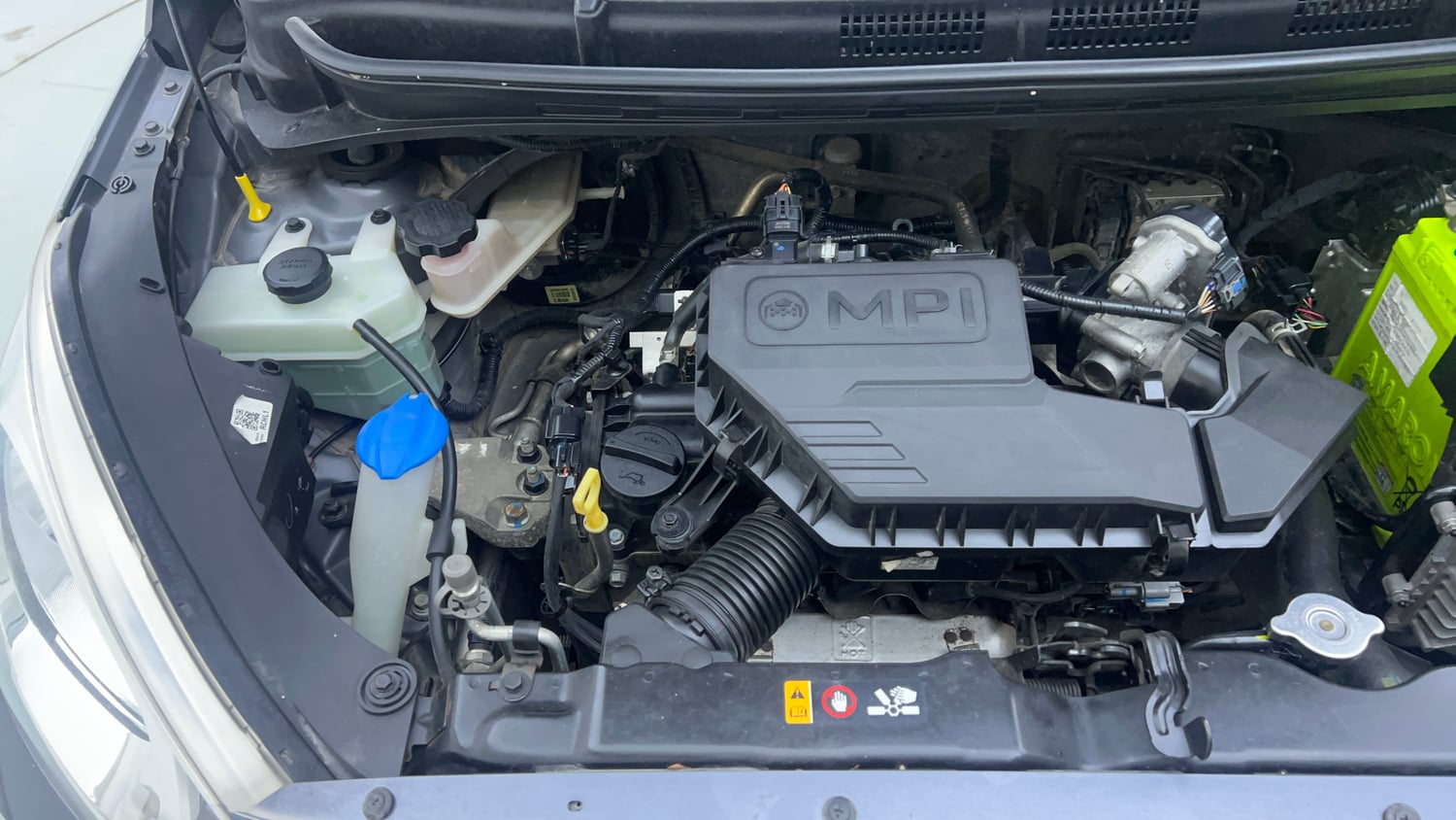 Used 2019 Hyundai Santro Sportz AMT Petrol Automatic engine ENGINE RIGHT SIDE VIEW