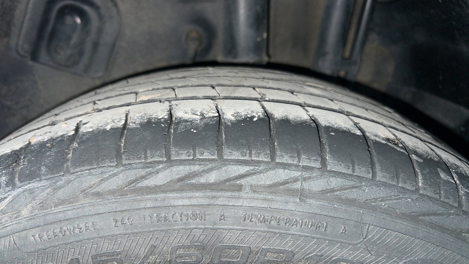 Used 2021 Tata Nexon XZA Plus (O) Diesel Diesel Automatic tyres LEFT REAR TYRE TREAD VIEW