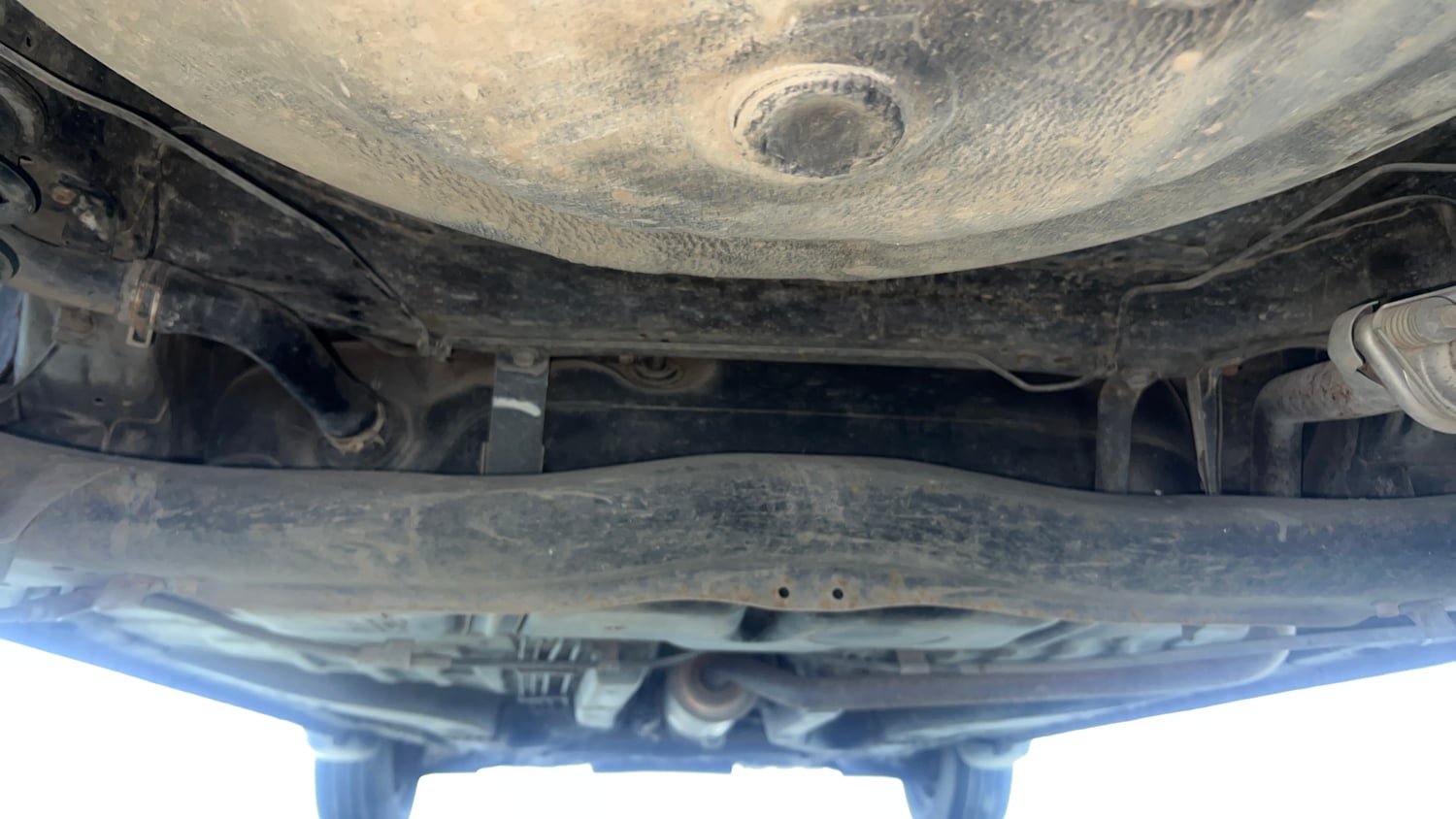 Used 2014 Honda Amaze 1.2 S AT i-VTEC Petrol Automatic extra REAR UNDERBODY VIEW (TAKEN FROM REAR)