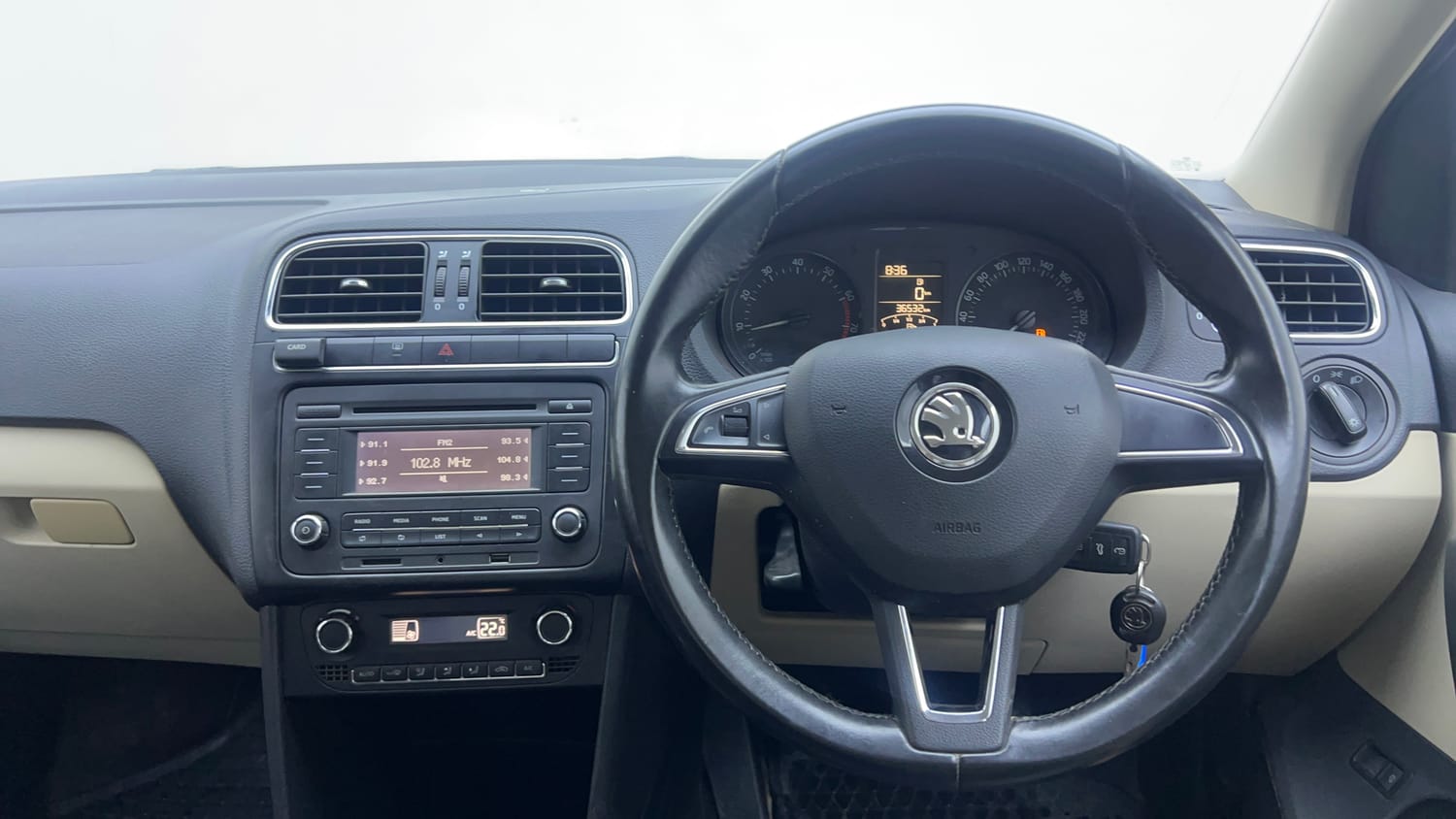 Used 2018 Skoda Rapid Ambition 1.6 MPI Petrol Manual interior STEERING VIEW
