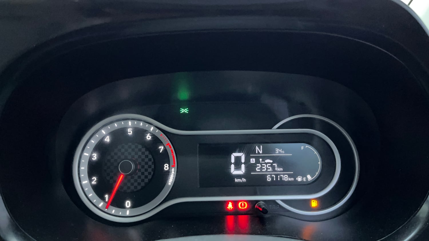 Used 2021 Hyundai Aura SX Plus 1.2 AMT Petrol Petrol Automatic interior CLUSTERMETER VIEW