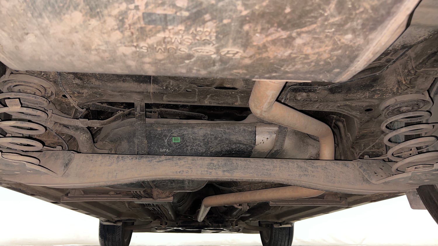 Used 2021 Kia Seltos X Line 1.5 Diesel AT Diesel Automatic extra REAR UNDERBODY VIEW (TAKEN FROM REAR)