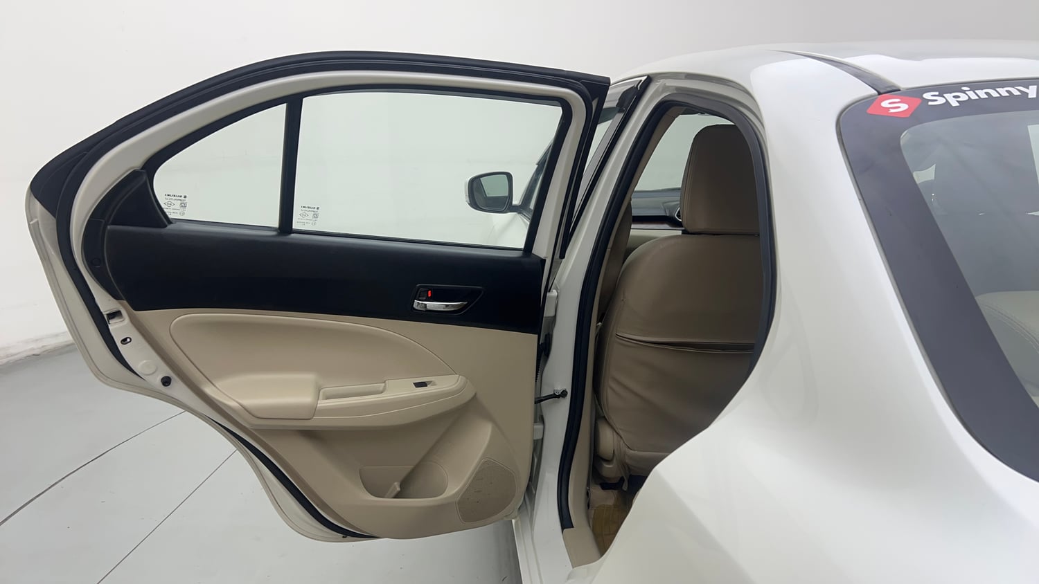 Used 2019 Maruti Suzuki Dzire VXi Petrol Manual interior LEFT REAR DOOR OPEN VIEW