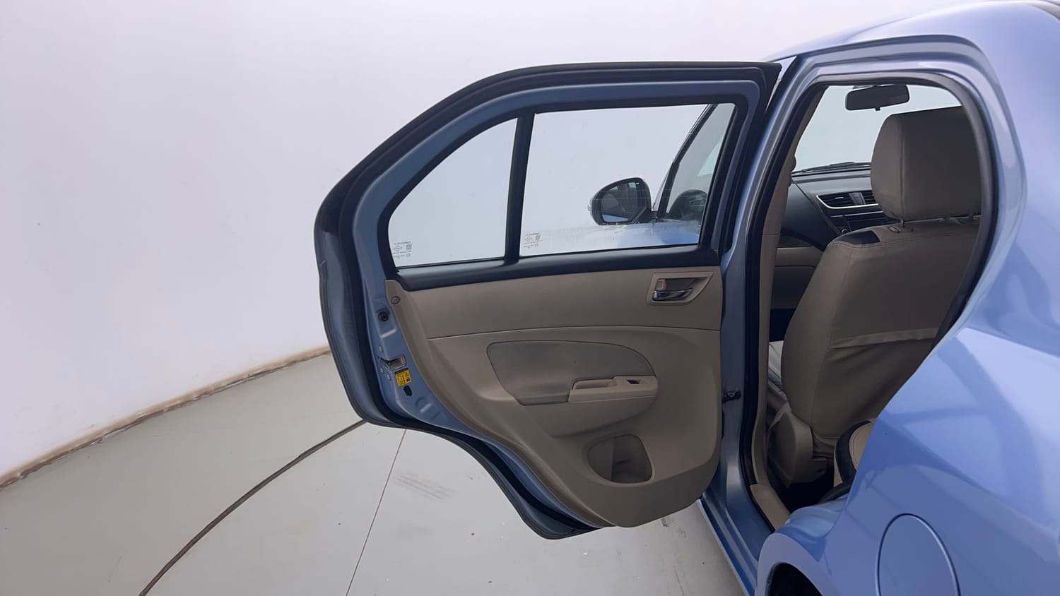 Used 2015 Maruti Suzuki Swift Dzire VXI Petrol Manual interior LEFT REAR DOOR OPEN VIEW