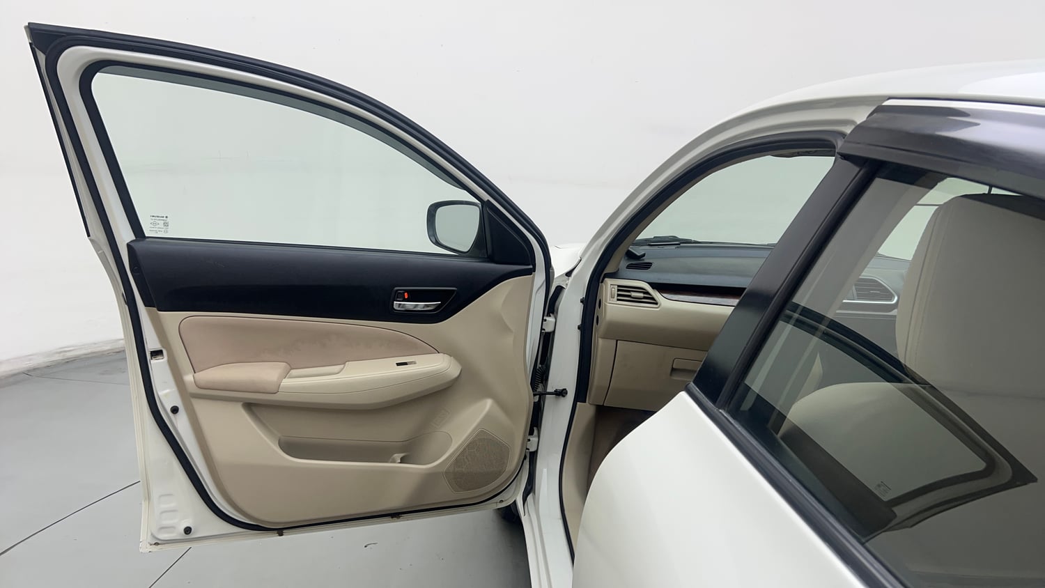 Used 2019 Maruti Suzuki Dzire VXi Petrol Manual interior LEFT FRONT DOOR OPEN VIEW