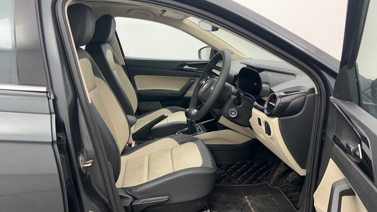 Used 2022 Skoda Slavia Style 1.0L TSI MT Petrol Manual interior RIGHT SIDE FRONT DOOR CABIN VIEW