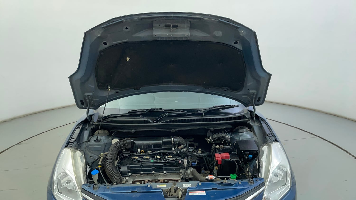 Used 2017 Maruti Suzuki Baleno Delta 1.2 Petrol Manual engine ENGINE & BONNET OPEN FRONT VIEW