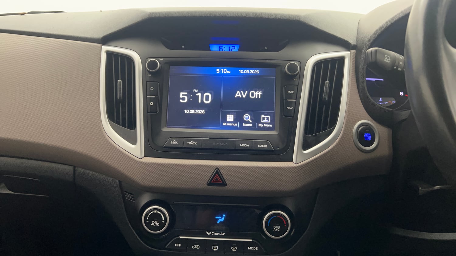 Used 2018 Hyundai Creta SX 1.6 CRDi (O) Diesel Manual interior MUSIC SYSTEM & AC CONTROL VIEW