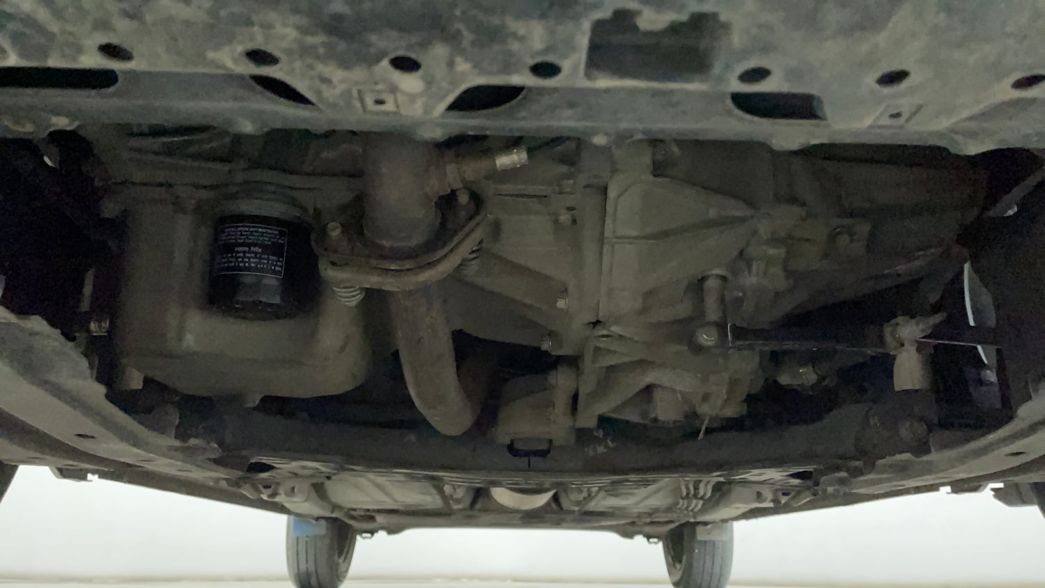 Used 2017 Maruti Suzuki Baleno Delta 1.2 Petrol Manual extra FRONT LEFT UNDERBODY VIEW