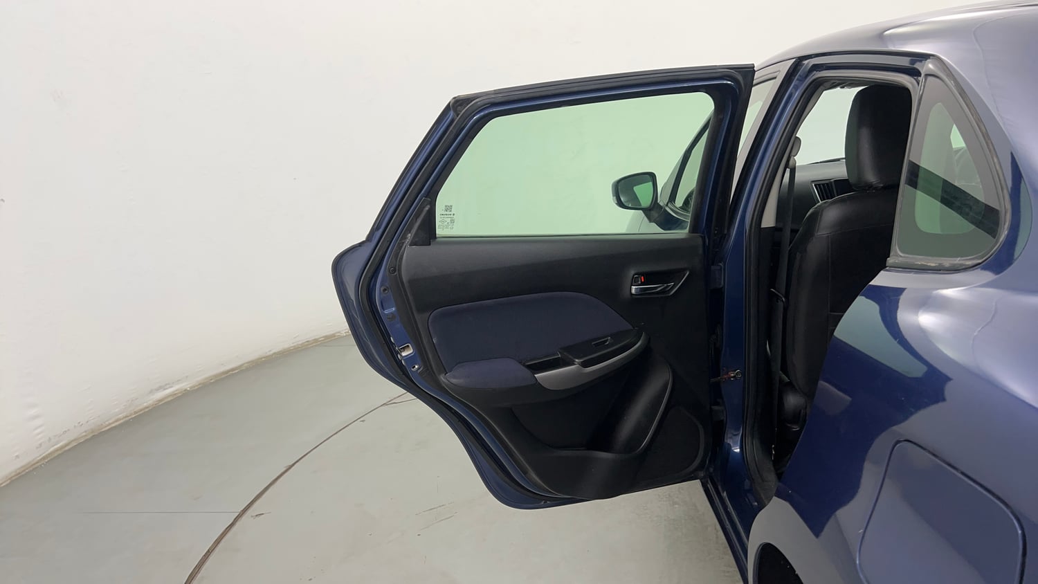 Used 2019 Maruti Suzuki Baleno Delta Petrol Manual interior LEFT REAR DOOR OPEN VIEW