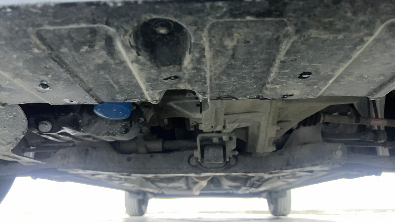 Used 2023 Hyundai Grand i10 Nios Era 1.2 Kappa VTVT Petrol Manual extra FRONT LEFT UNDERBODY VIEW