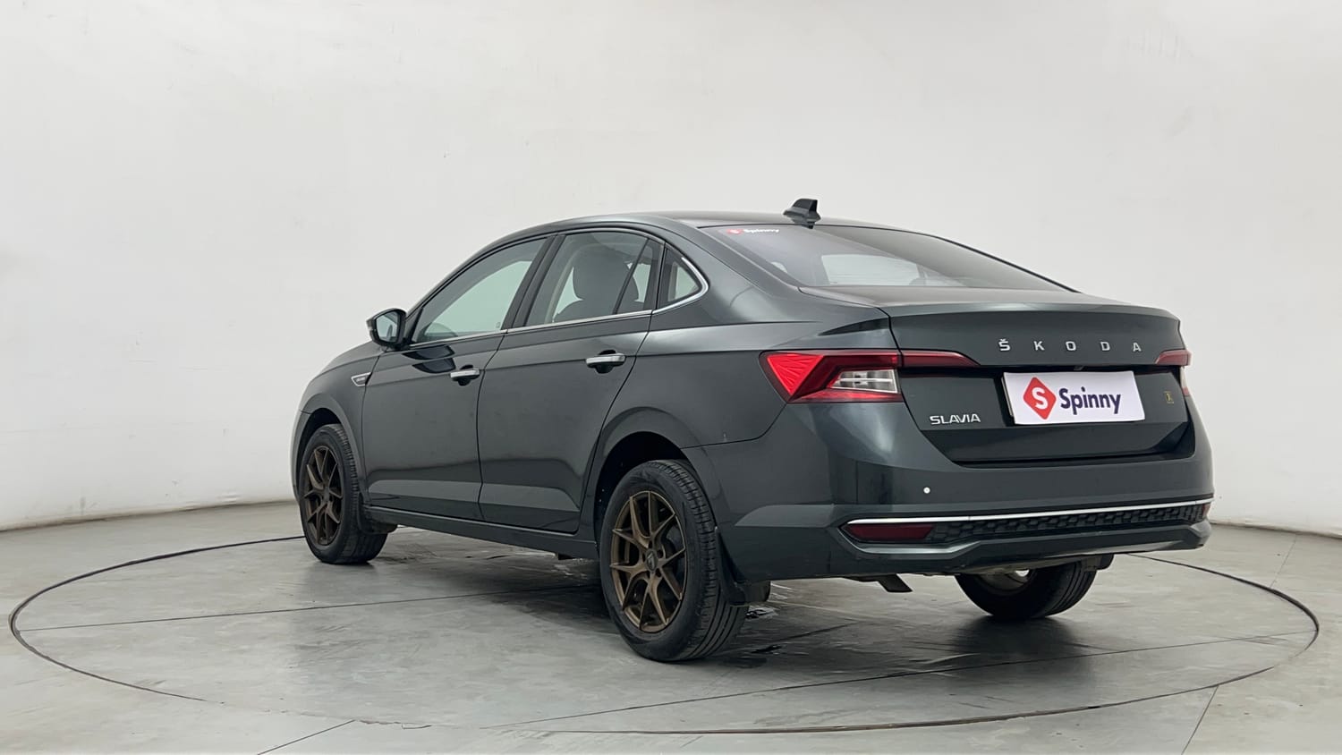Used 2022 Skoda Slavia Style 1.0L TSI MT Petrol Manual exterior LEFT REAR CORNER VIEW