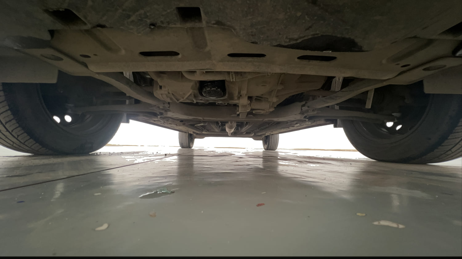 Used 2021 Renault Kiger RXL MT Petrol Manual extra FRONT LEFT UNDERBODY VIEW