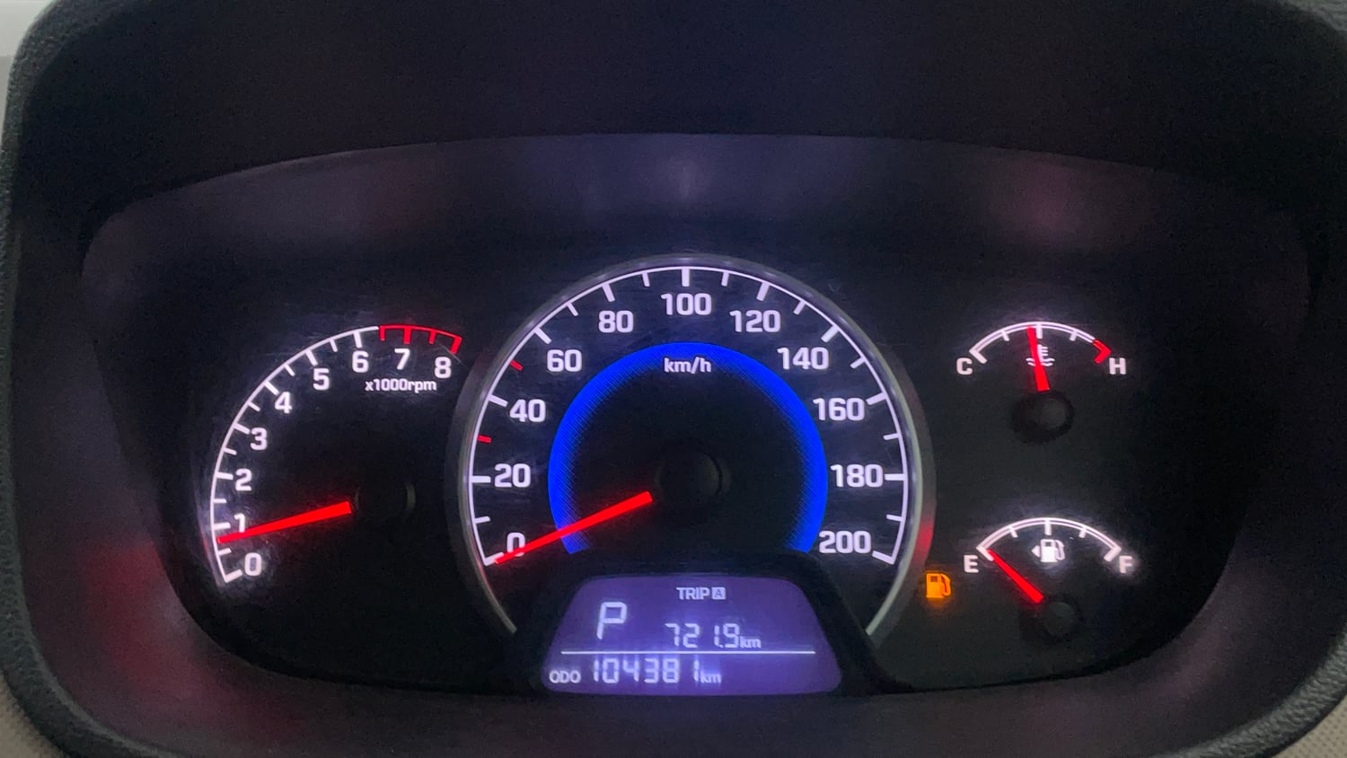 Used 2018 Hyundai Grand i10 Magna AT 1.2 Kappa VTVT Petrol Automatic interior CLUSTERMETER VIEW
