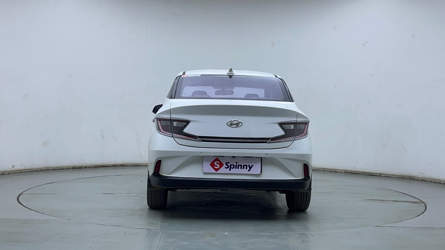 Used 2021 Hyundai Aura SX Plus 1.2 AMT Petrol Petrol Automatic exterior BACK VIEW