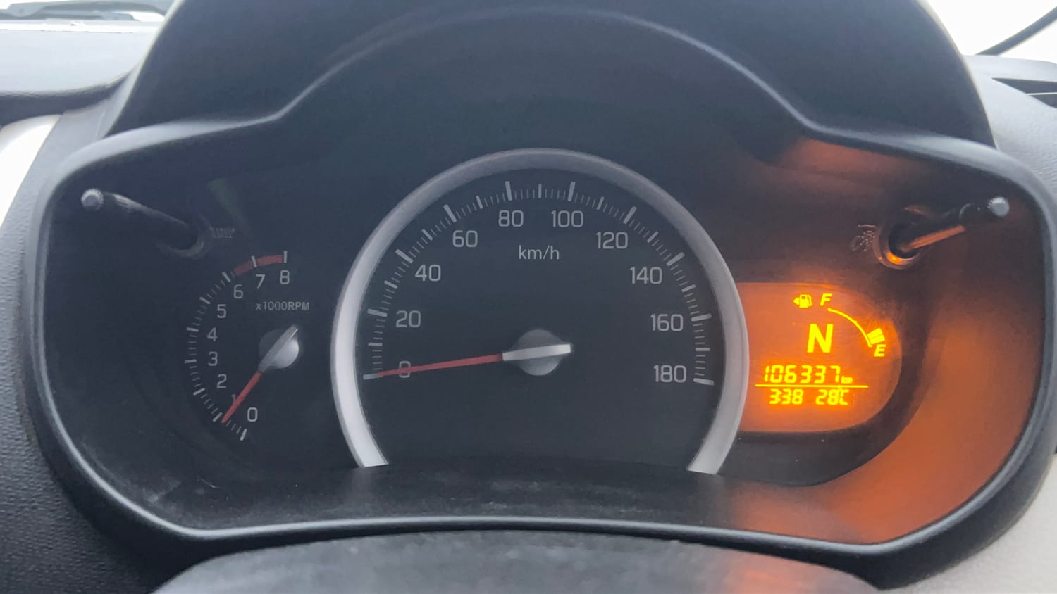 Used 2017 Maruti Suzuki Celerio VXi AMT Petrol Automatic interior CLUSTERMETER VIEW