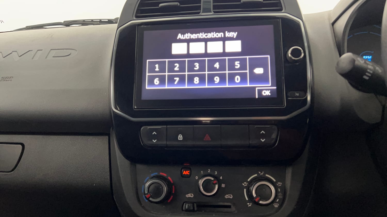Used 2021 Renault Kwid RXT 1.0 AMT Opt Petrol Automatic interior MUSIC SYSTEM & AC CONTROL VIEW