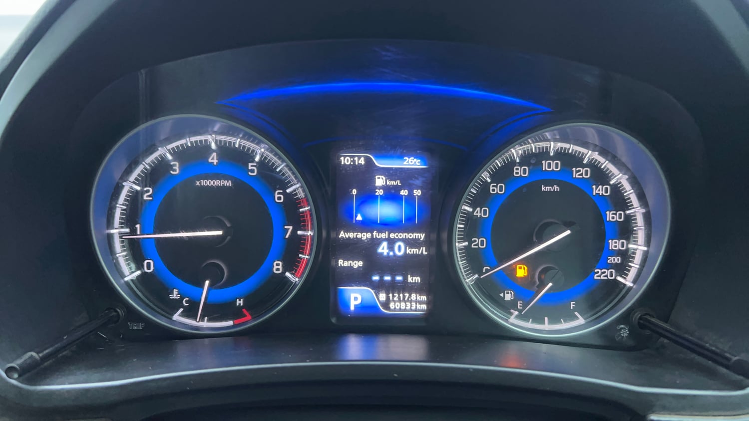 Used 2017 Maruti Suzuki Baleno Zeta 1.2 AT Petrol Automatic interior CLUSTERMETER VIEW