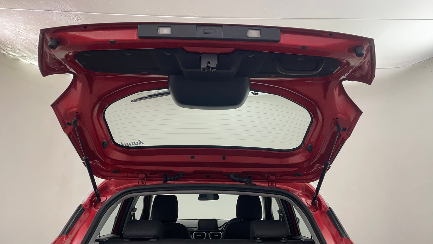 Used 2023 Tata Punch Creative Dual Tone AMT Sunroof Petrol Automatic interior DICKY DOOR OPEN VIEW