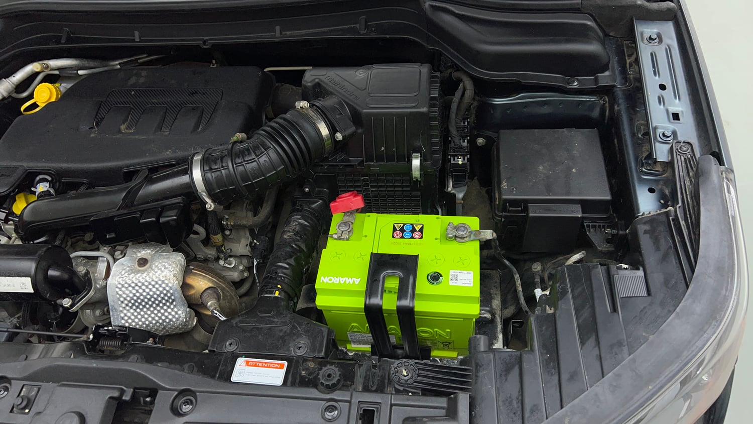 Used 2022 Mahindra XUV 300 W8 (O) 1.2 Petrol AMT Petrol Automatic engine ENGINE LEFT SIDE VIEW