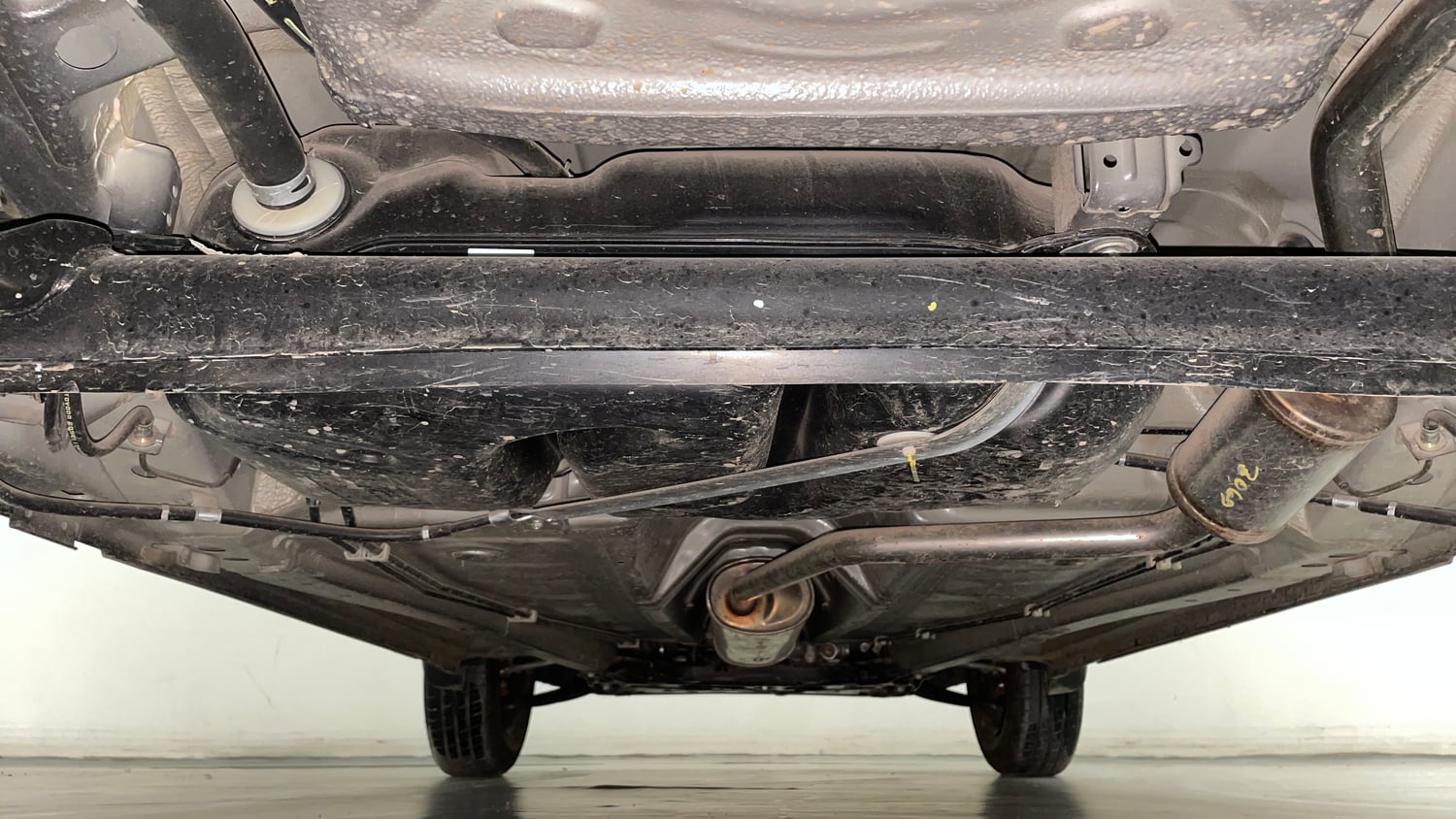 Used 2025 Maruti Suzuki S-Presso VXi (O) Petrol Manual extra REAR UNDERBODY VIEW (TAKEN FROM REAR)