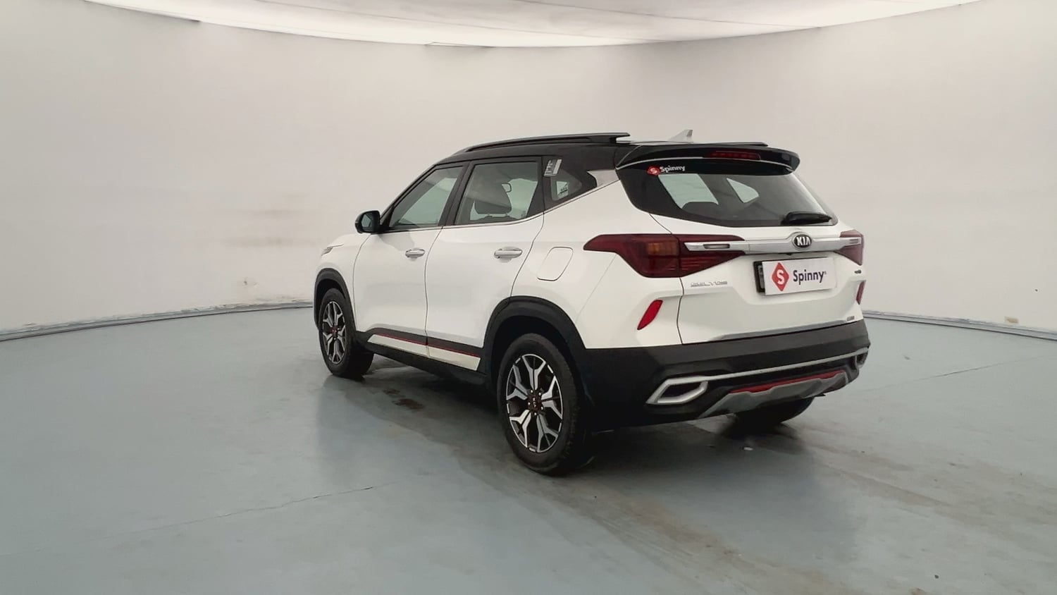 Used 2020 Kia Seltos GTX Plus DCT 1.4 Petrol Automatic exterior LEFT REAR CORNER VIEW