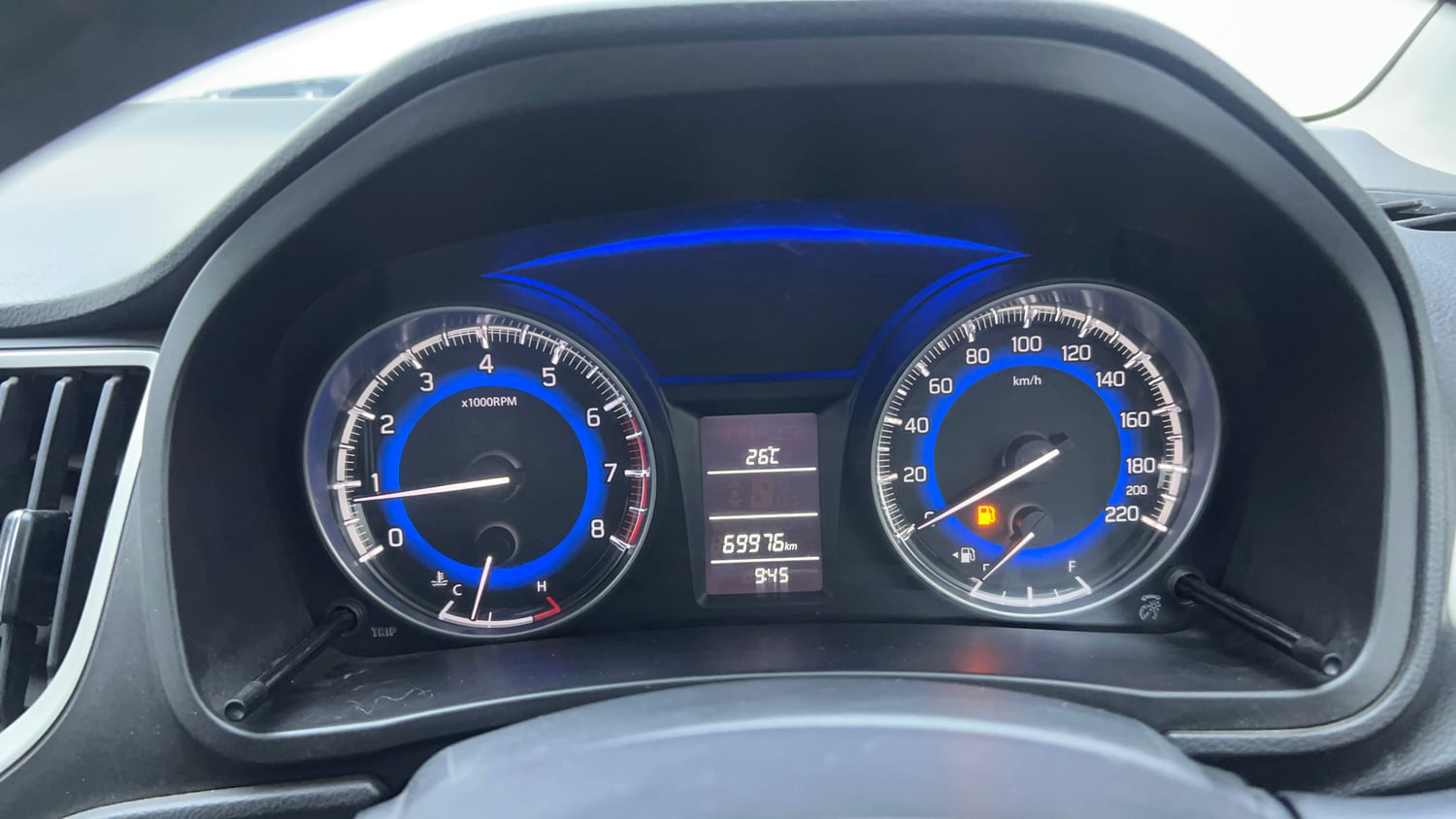 Used 2018 Maruti Suzuki Baleno Delta 1.2 Petrol Manual interior CLUSTERMETER VIEW
