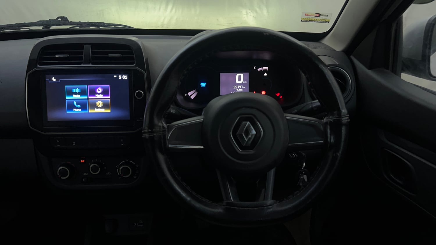Used 2022 Renault Kwid RXT 1.0 Petrol Manual interior STEERING VIEW