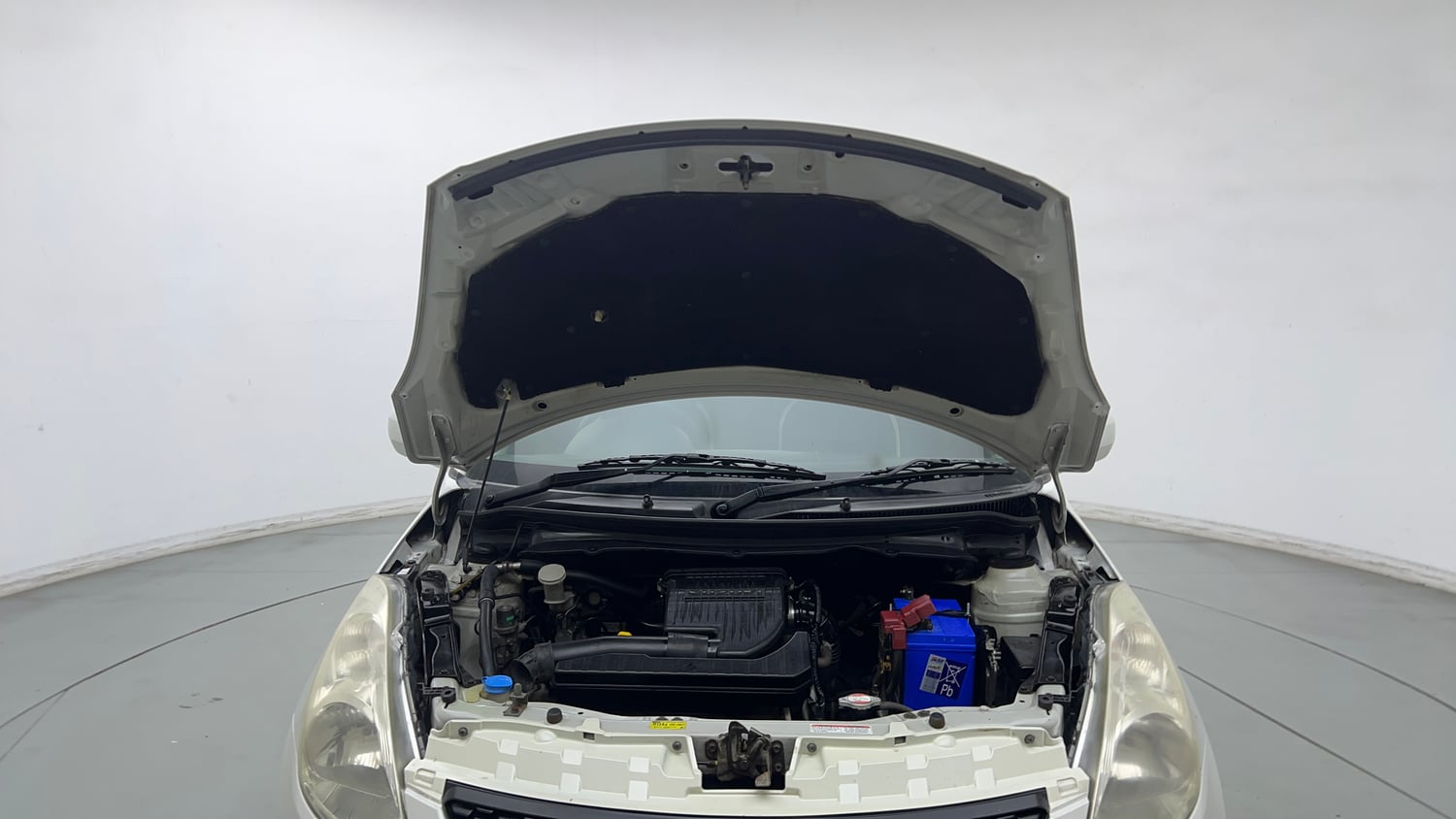 Used 2014 Maruti Suzuki Swift LXi Petrol Manual engine ENGINE & BONNET OPEN FRONT VIEW