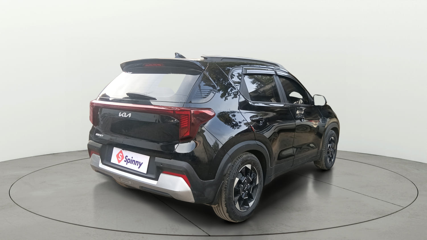 Used 2025 Kia Sonet HTK Plus (O) 1.2 Petrol MT Petrol Manual exterior RIGHT REAR CORNER VIEW