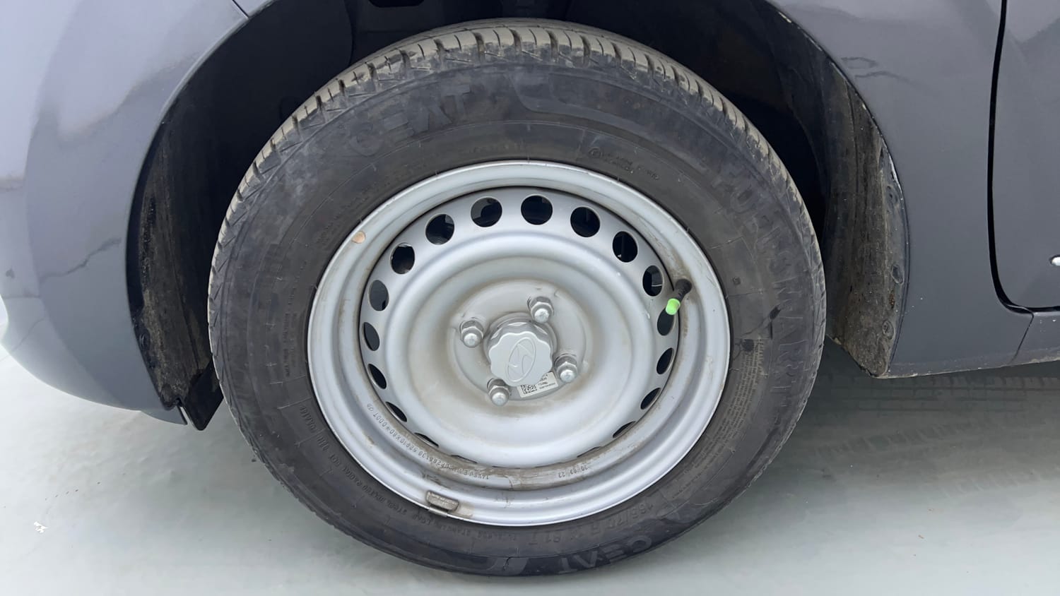 Used 2023 Hyundai Grand i10 Nios Era 1.2 Kappa VTVT Petrol Manual tyres LEFT FRONT TYRE RIM VIEW